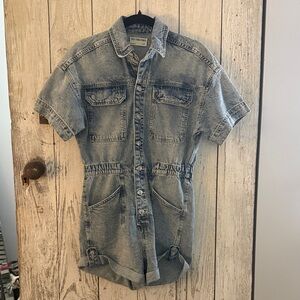 We The Free Light Blue Denim Jacket